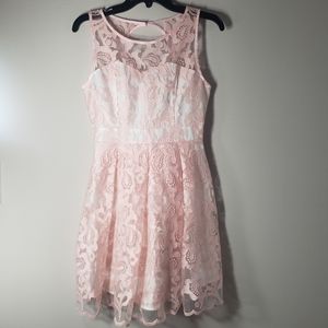 NWOT Forever 21 Pink Lace Dress